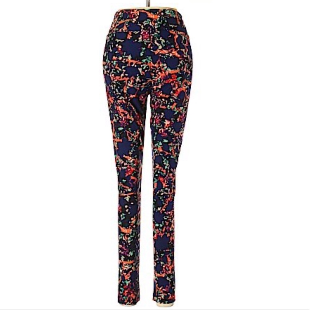 Lularoe Blue and Pink Leggings - Picture 3 of 6